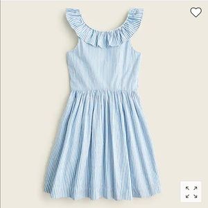 Girls' ruffleneck dress in print